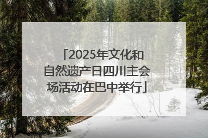 2025年文化和自然遗产日四川主会场活动在巴中举行