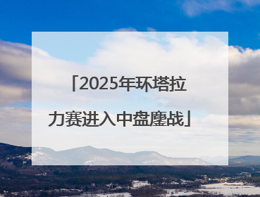 2025年环塔拉力赛进入中盘鏖战