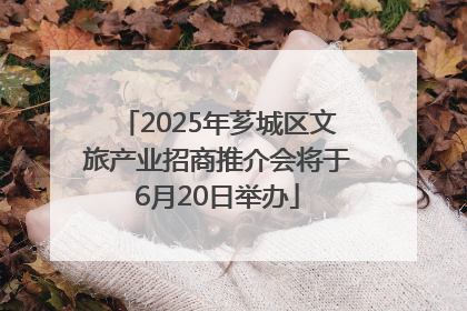 2025年芗城区文旅产业招商推介会将于6月20日举办