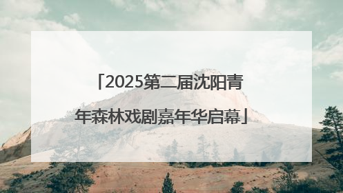 2025第二届沈阳青年森林戏剧嘉年华启幕