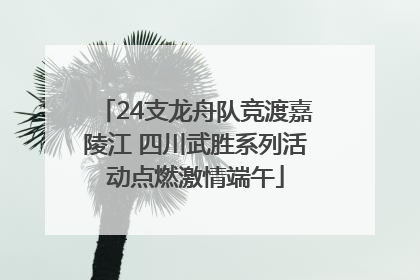 24支龙舟队竞渡嘉陵江 四川武胜系列活动点燃激情端午