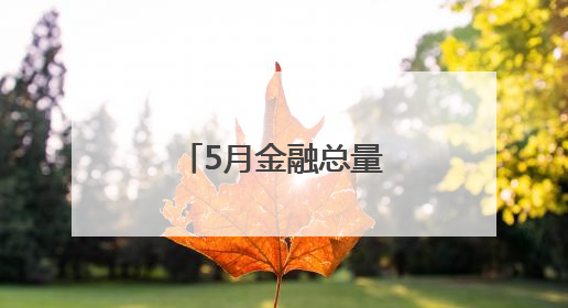 5月金融总量合理增长 有力支持实体经济