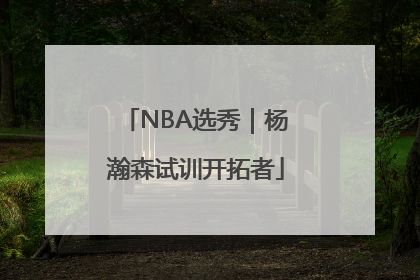 NBA选秀｜杨瀚森试训开拓者